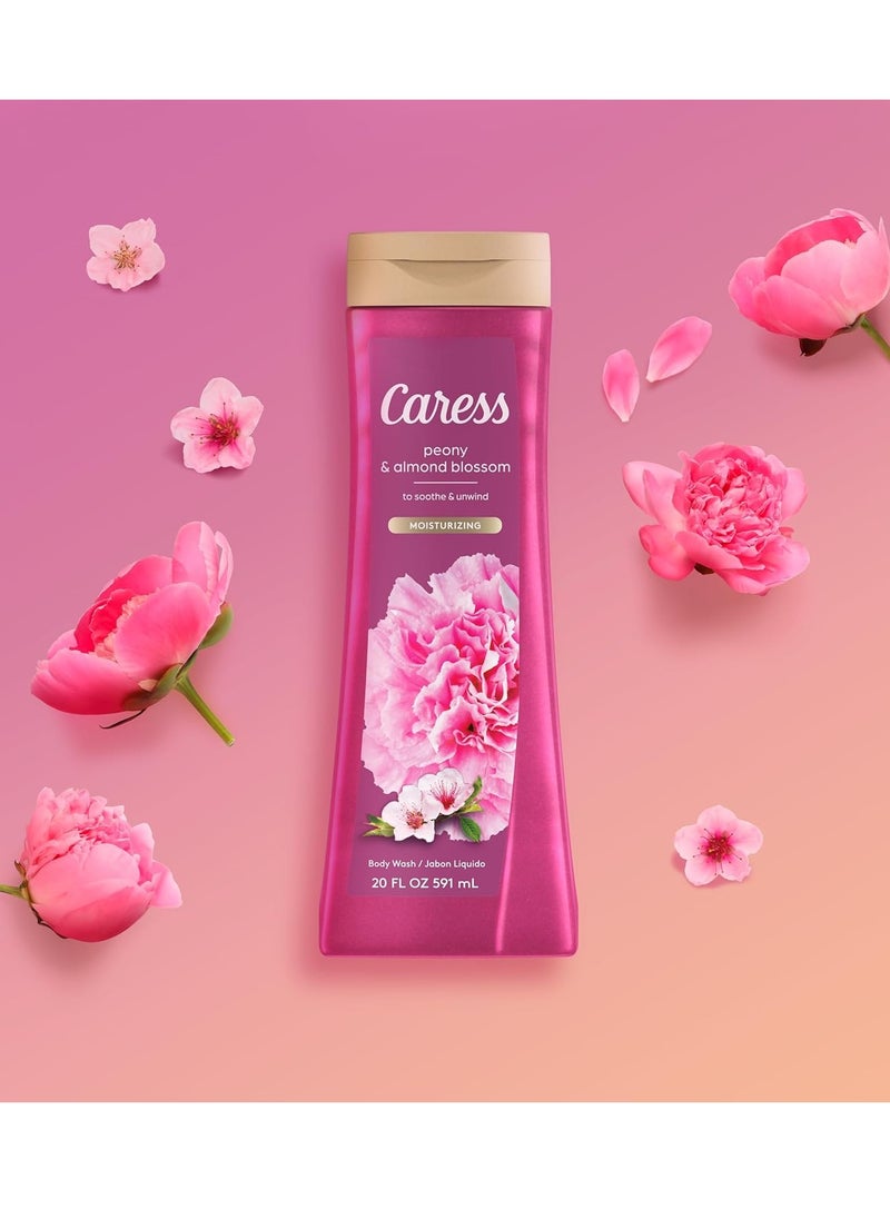 Caress Body Wash for Women, Peony & Almond Blossom, Shower Gel Moisturizing Body Wash for Fresh, Smooth Skin To Soothe and Unwind, 20 fl oz, (Pack of 4) - pzsku/ZE32D4AF1C2179B231E24Z/45/_/1740145641/a5d4843e-3432-4c2e-8135-0454a60346e7