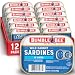 Bumble Bee Sardines in Water 375 oz Tin Pack of 12  Wild Caught Gluten Free Keto Kosher Clean Ingredients - Image 2