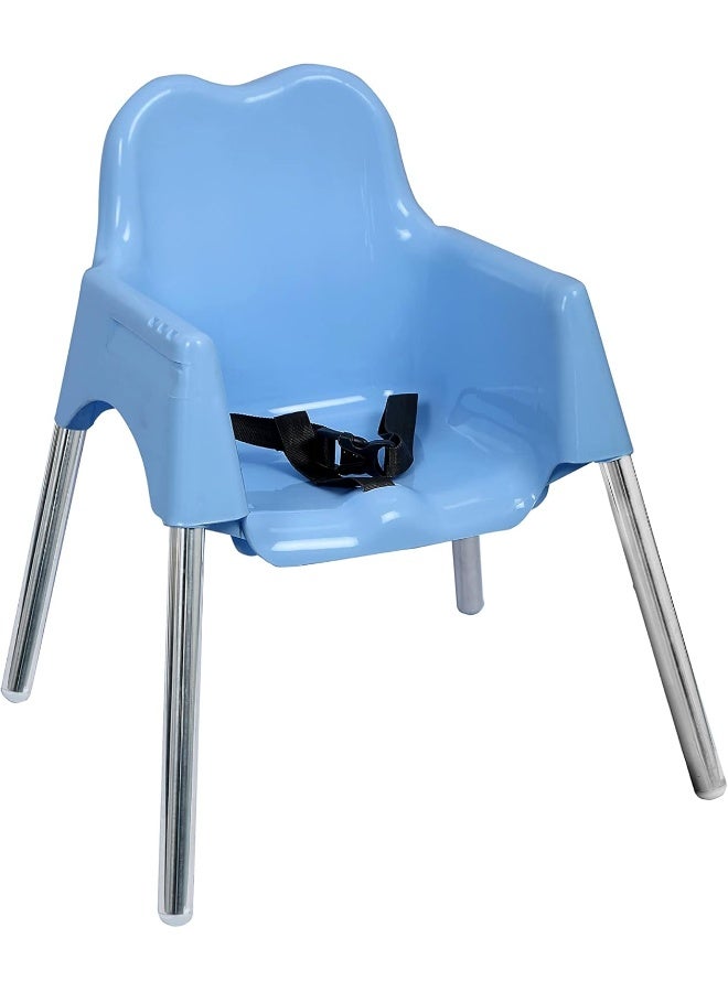 Esqube Bobo Baby feeding chair/kids high booster chair with foot rest and tray - Blue - Image 3