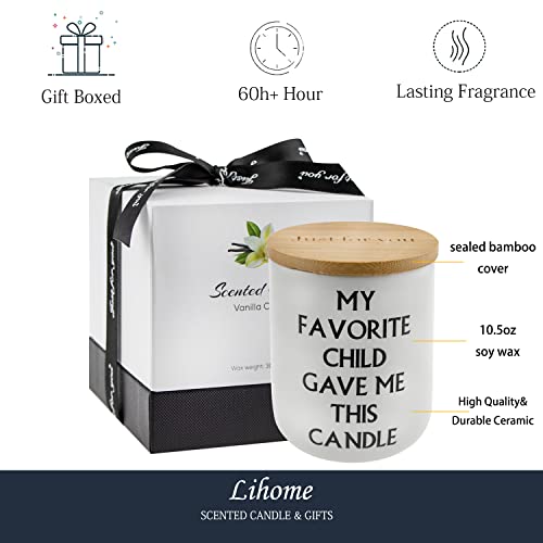 Lihome Mothers Day Gifts for Mom from Daughter Son, Funny Mother's Day, Fathers Day, Birthday, Thanksgiving, Christmas Gifts, Vanilla Coconut Candles(11.5oz) - Image 2
