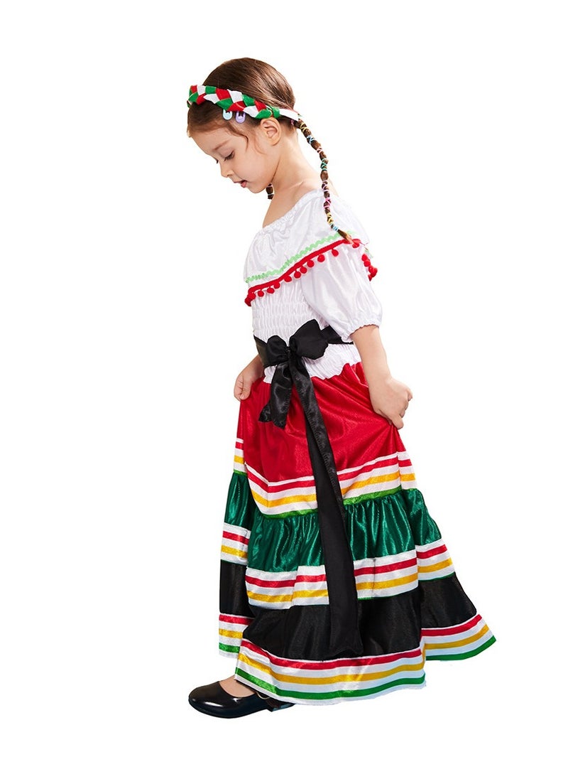 Generic Ethnic Little Girl Dress Party Dress Little Girl Ethnic Dress Little Girl Ethnic Dress  - Image 2