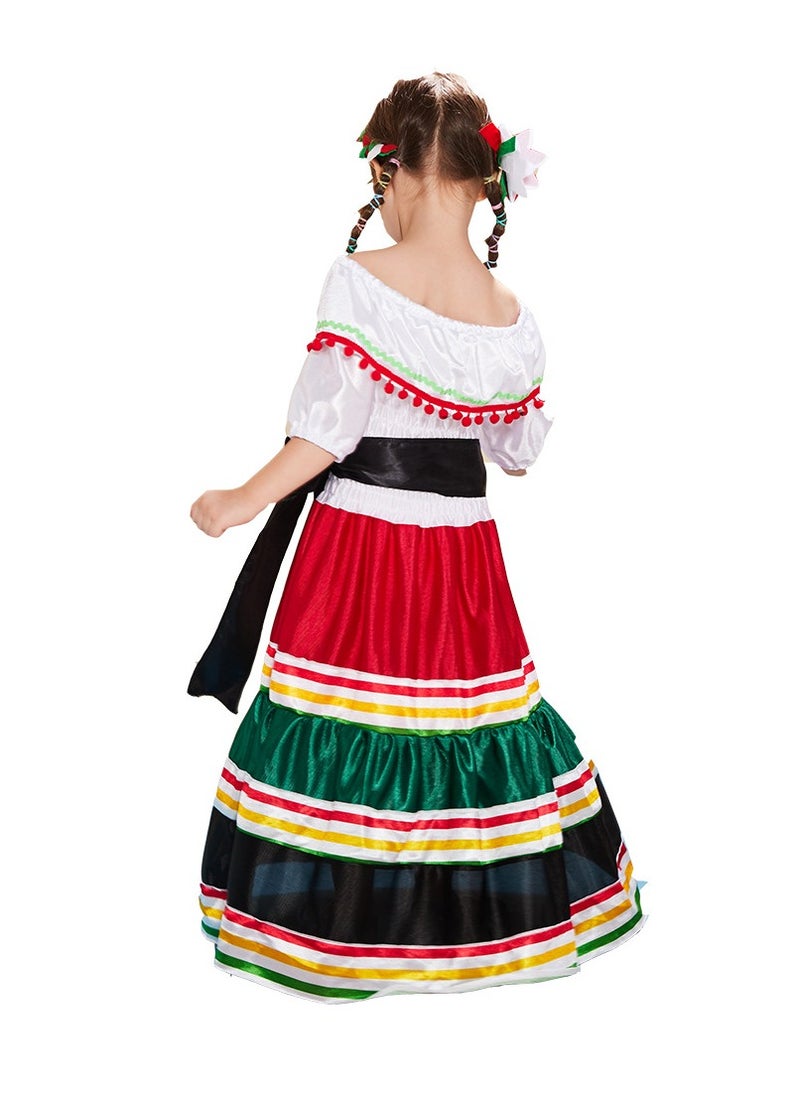 Generic Ethnic Little Girl Dress Party Dress Little Girl Ethnic Dress Little Girl Ethnic Dress  - Image 3