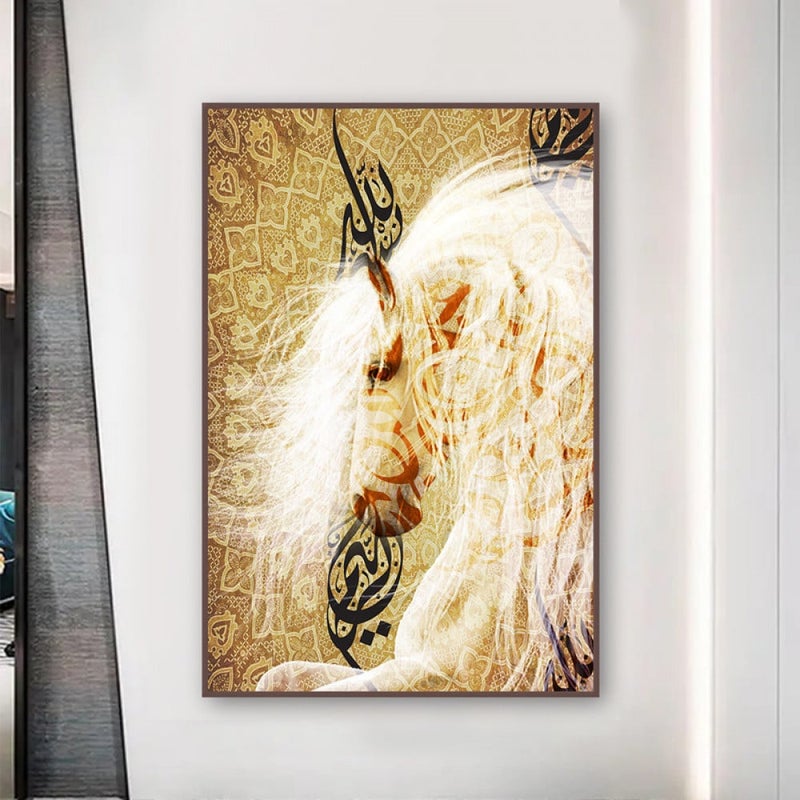 ماركتنا لوحة قماشية بتصميم اسلامي مع برواز مجوف مقاس (50×70) قطعة واحدة - Image 3