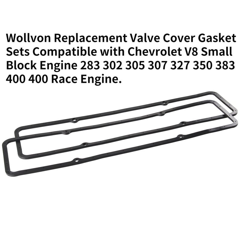 Wollvon طقم حشوات غطاء الصمامات وولفون لسيارات شيفروليه الصغيرة 7484BOX لمحركات SBC 283 305 327 350 383 400 للسباقات - Image 2