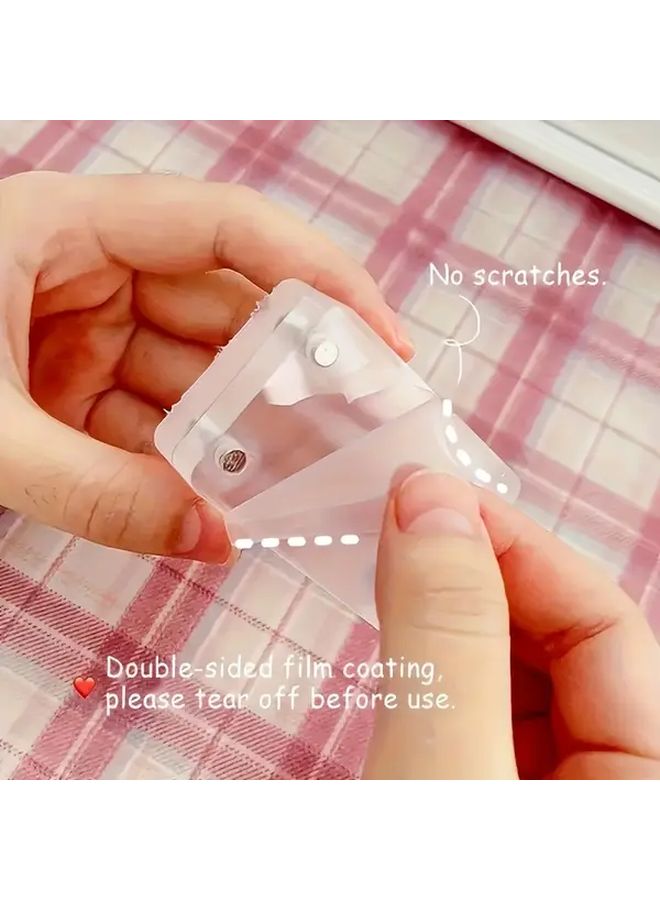 Transparent Magnetic Acrylic Card Block Photo Frame Desktop Display Stand - Image 5