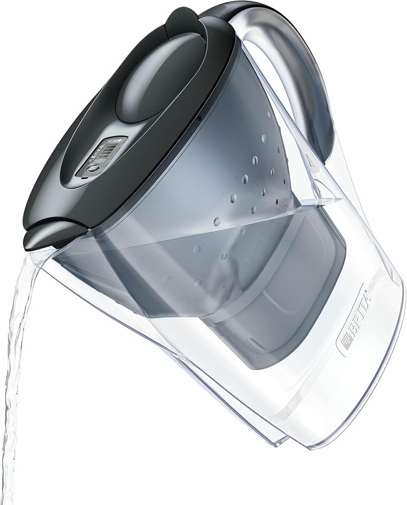 BRITA Marella fridge water filter jug for reduction of chlorine, limescale and impurities, Includes 1 x MAXTRA+ filter cartridges, 2.4L -Graphite - Image 3