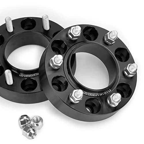 KSP PERFORMANCE فواصل عجلات KSP 1.5 بوصة رينجر، فاصل مطروق 6x5.5 متوافق مع رينجر 2019-2024/ برونكو 2021-2024، 4 قطع 38 مم فاصل عجلات من الألمنيوم مع ثقب محور 93.1 مم وملف خيط M12x1.5 - Image 5