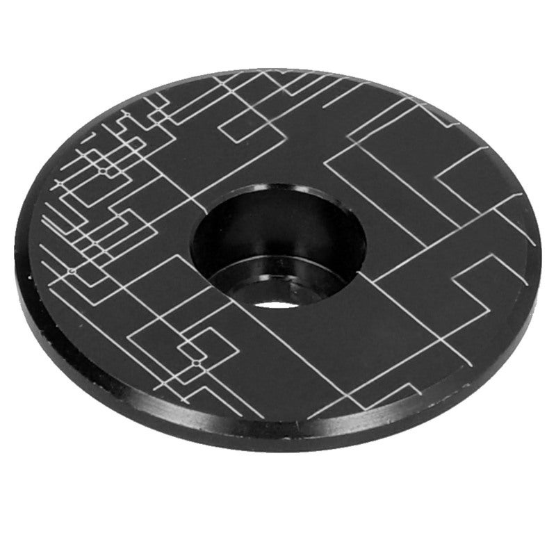 LeBycle Mountain Bike Headset Top Cover 31mm 8mm Thickness Aluminum Alloy - Anti Loosening Secure Bike Headset Cap for 25.4mm 28.6mm Carbon Fiber Fork Black - Image 2