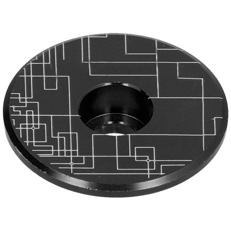 LeBycle Mountain Bike Headset Top Cover 31mm 8mm Thickness Aluminum Alloy - Anti Loosening Secure Bike Headset Cap for 25.4mm 28.6mm Carbon Fiber Fork Black - Image 3