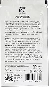 infuse my. colour Infuse My Colour Cobalt Shampoo for Unisex 15 ml - Image 2