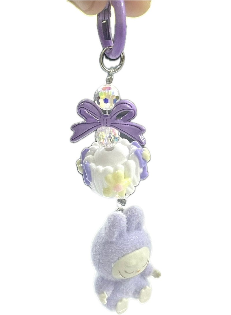 New Mini Plush Cartoon Creative Keychain, Cute Rabbit Hanging Ornament  - Image 2