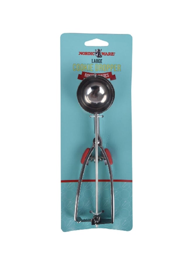 NORDICWARE Baking Tool Stainless Steel Large Cookie Scoop Silver 26.7 x 10.8 x 4.4 cm 02121AHS