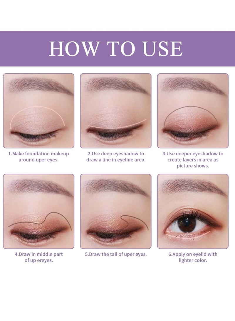 Excefore Farben Flüssig Lidschatten Set, 6 Pcs Diamond Sparkling Liquid Eyeshadow, Sparkling Metallic Lidschatten Shimmer , Langlebiger Wasserdichter Eyeliner Lidschatten, for Party Wedding - Image 4