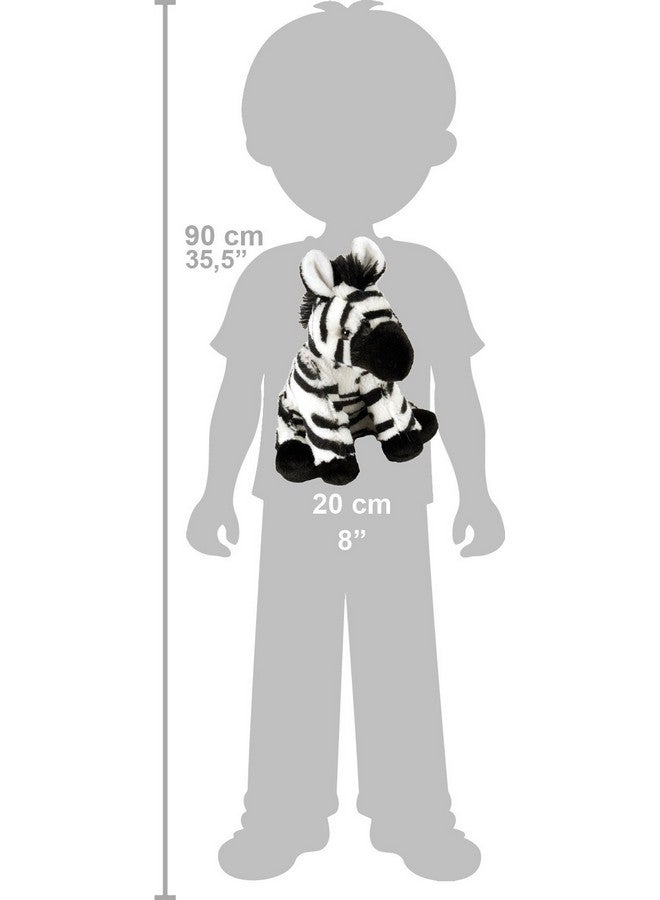 Wild Republic Zebra Baby Plush, Stuffed Animal, Plush Toy, Gifts for Kids, Cuddlekins 8 Inches - Image 2