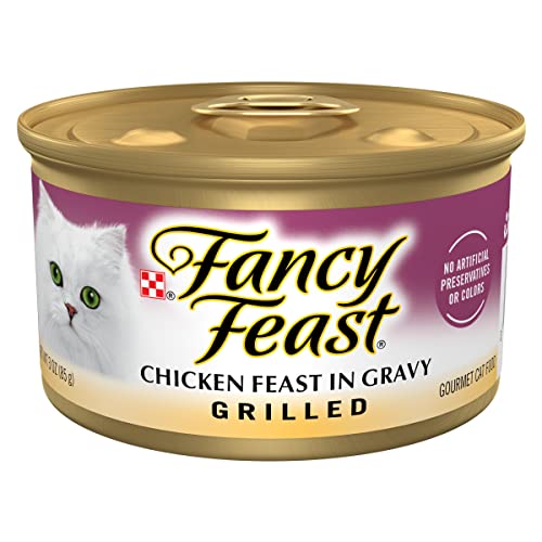 Fancy Feast Purina Fancy Feast Grilled Wet Cat Food Chicken Feast in Wet Cat Food Gravy - (Pack of 24) 3 oz. Cans - Image 1
