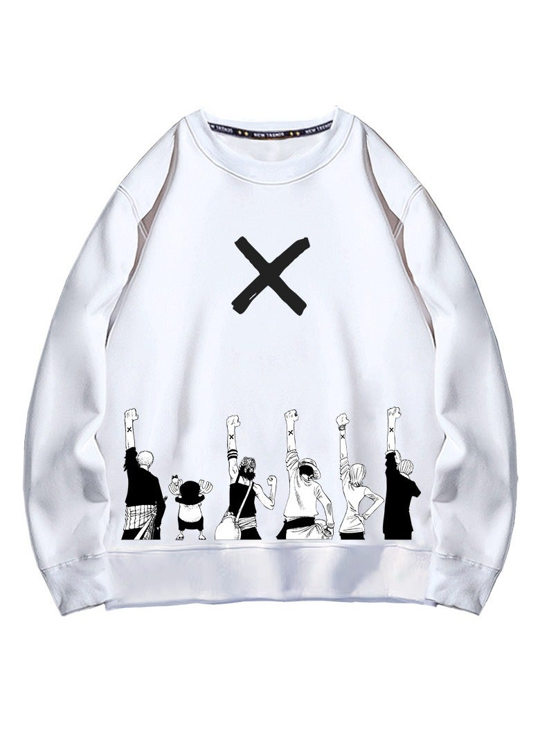 KUYING New One Piece Casual Loose Round Neck Hoodie  - Image 1