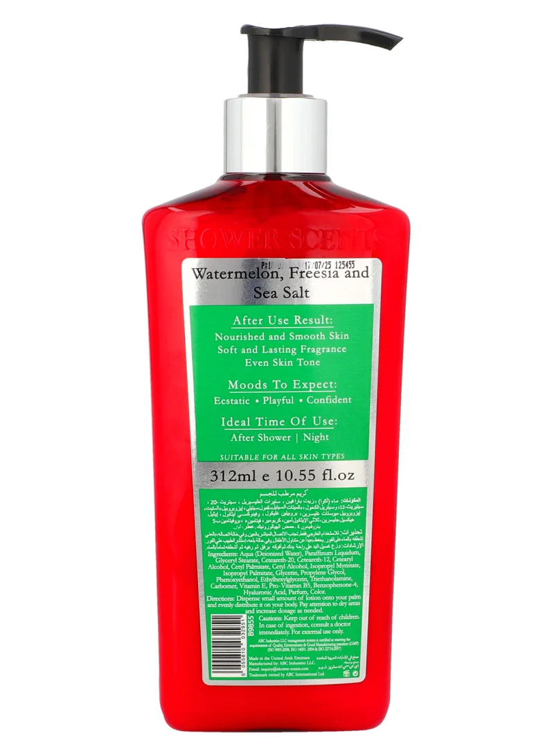 Shower Scents Shower Scents Water Melon Sugar Rush  moisturizing body lotion  312ml