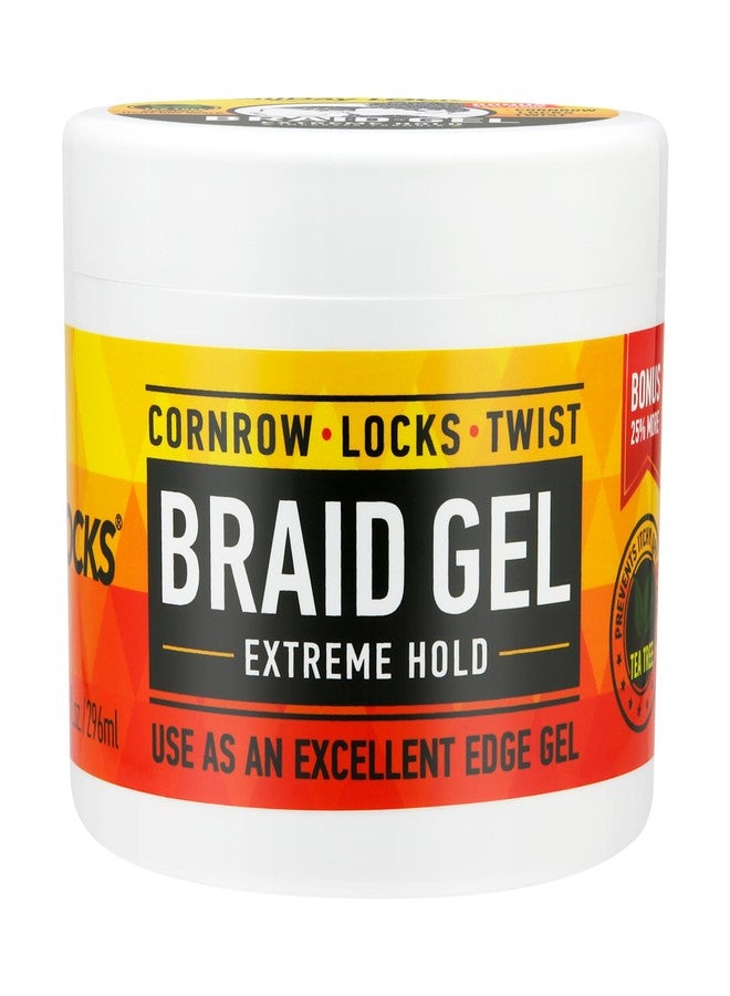 AllDay Locks Braid Gel Extreme Hold - Braiding Gel for Cornrows, Locks, & Twisting, Moisturizing Edge Control for Women and Men, Natural Formula for Extreme Hold - 10 oz Jar - Image 1