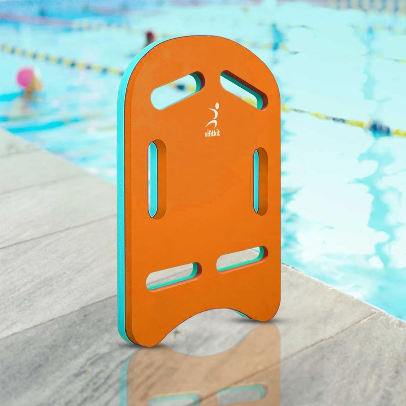 Vifitkit VFK by Xtrim 25mm Extra Thick Swimming Kick Board, Floater for Adults & Kids, Kickboard for Beginners Training, Float Pad with All Holding Angles, Equipment - Image 1