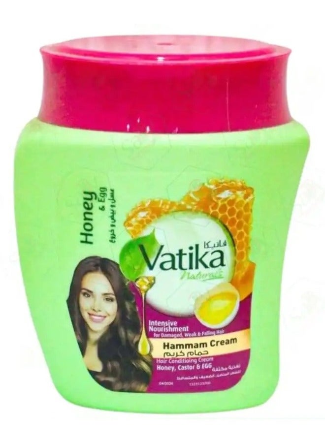 Vatika Hot Oil Treatment With Honey and Egg For Intensive Nourishment 500g