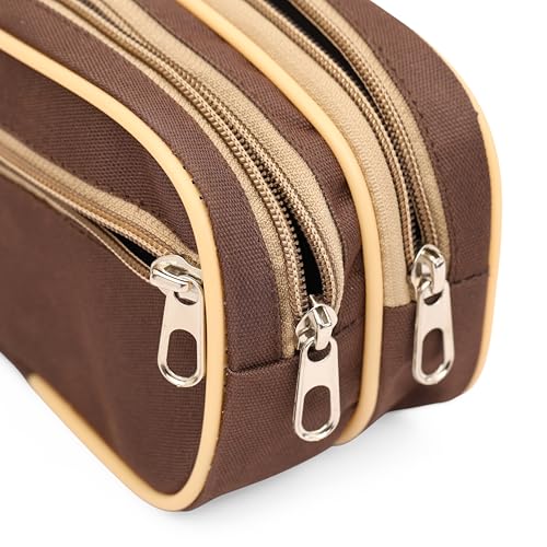 BB BACKBENCHERS Unisex Polyester Toiletry Bag – Water-Resistant Travel Organizer for Toiletries, Shaving Kit, Makeup & Accessories (Brown) - Image 4