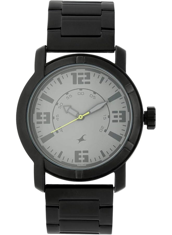 fastrack 3021Nm01 Analg Men 50M Water Resistant Metal Black - Image 1