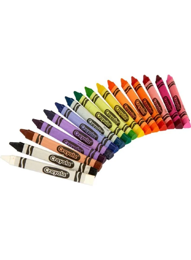 Crayola 16-Piece Anti-Roll Triangular Crayon Set Multicolour 15.24 x 10.79 x 2.85 cm CRA5240160000