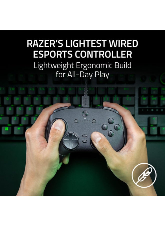 Razer Wolverine V3 Tournament Edition 8k PC Wired Esports Controller: 8K Hz HyperPolling, TMR Thumbsticks with Swappable Caps, 4 Mouse Click Back Paddles & 2 Claw Grip Bumpers - Black I RZ06-05550100-R3M1 - Image 4