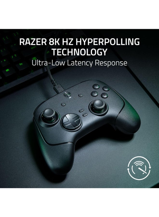 Razer Wolverine V3 Tournament Edition 8k PC Wired Esports Controller: 8K Hz HyperPolling, TMR Thumbsticks with Swappable Caps, 4 Mouse Click Back Paddles & 2 Claw Grip Bumpers - Black I RZ06-05550100-R3M1 - Image 2