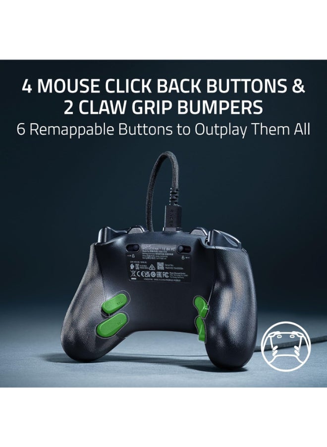 Razer Wolverine V3 Tournament Edition 8k PC Wired Esports Controller: 8K Hz HyperPolling, TMR Thumbsticks with Swappable Caps, 4 Mouse Click Back Paddles & 2 Claw Grip Bumpers - Black I RZ06-05550100-R3M1 - Image 5