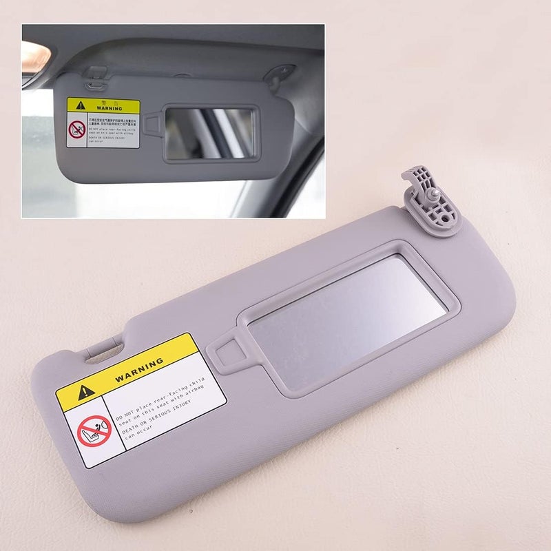 QASULER Gray Car Sun Visor for Hyundai Elantra AD 2017-2019 - Image 5