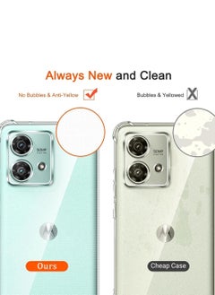 Techie Motorola Moto G84 TPU Bumper Corner Case with Camera Lens Protection Transparent Protective Back Cover  - Image 5