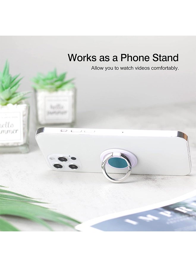 4Pcs Magnetic Cell Phone Ring Holder 360° Rotation Collapsible Mobile Phone Grip Stand Holder Finger Ring Grip - Image 4