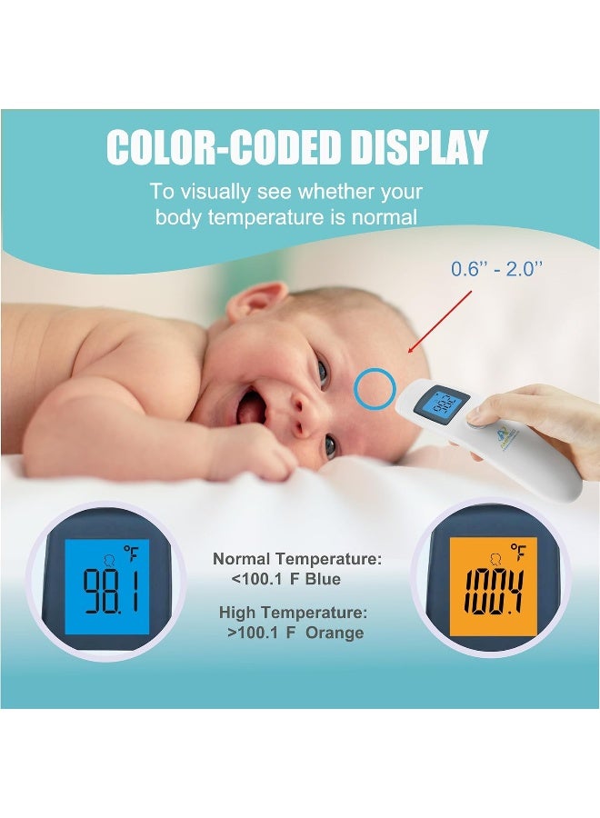 Amplim NonContact Forehead Thermometer for Kids and Adults  Touchless Digital Fever Thermometer with Temporal Head Function  NoTouch Baby Thermometer for Accurate Temperature Reading - Image 5