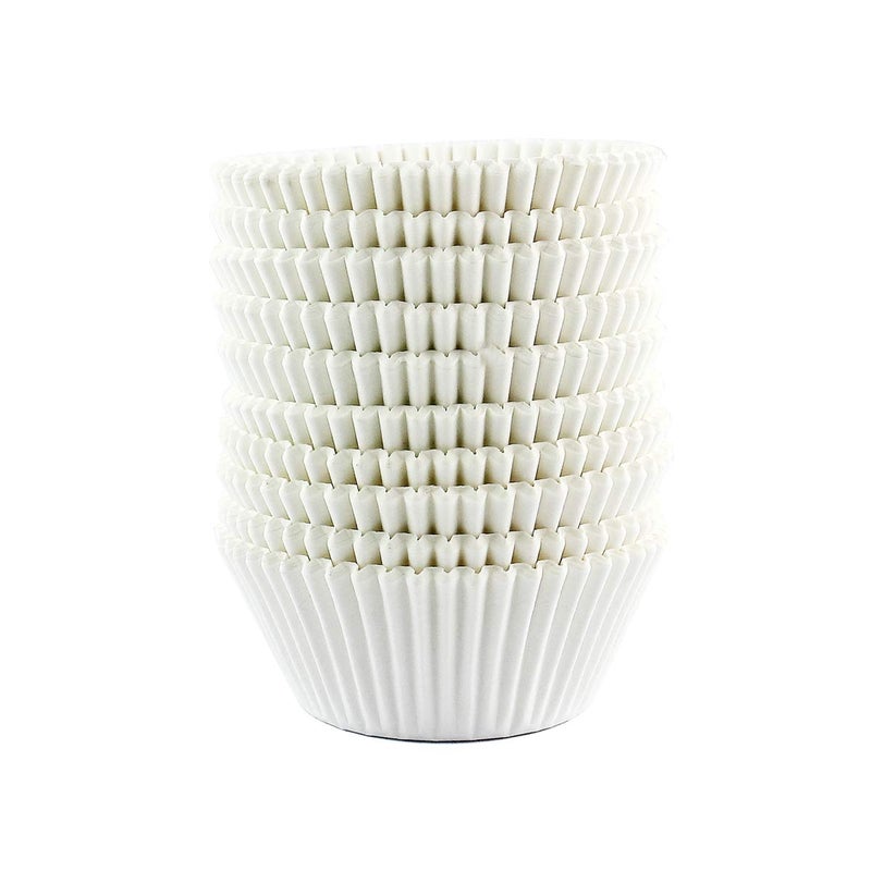 Warmparty Baking Cups Cupcake Liners Standard Sized 300 Count White