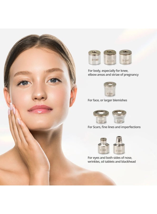 High-End 9-Head Wireless Diamond Microdermabrasion Beauty Device Rechargeable Portable Pore Cleaner Blackhead Remover Exfoliating Facial Care Tool - Image 3