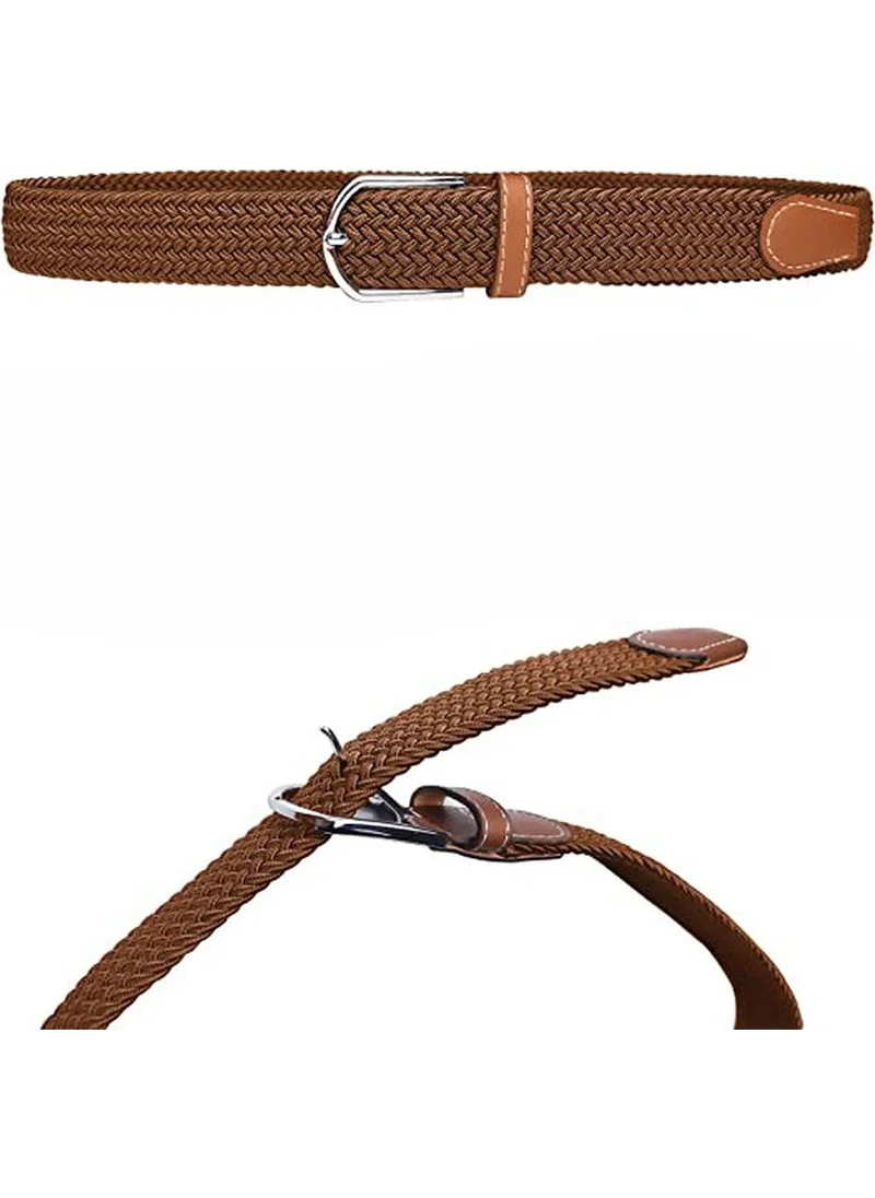 ديريبوند Men's Belt with Braided Elastic Feature