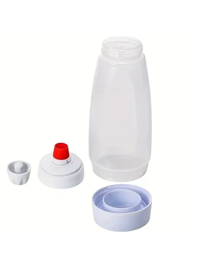 Transparent 1000ml Manual Cake Mixer For Baking Cookies With Easy Squeeze Design - Image 1