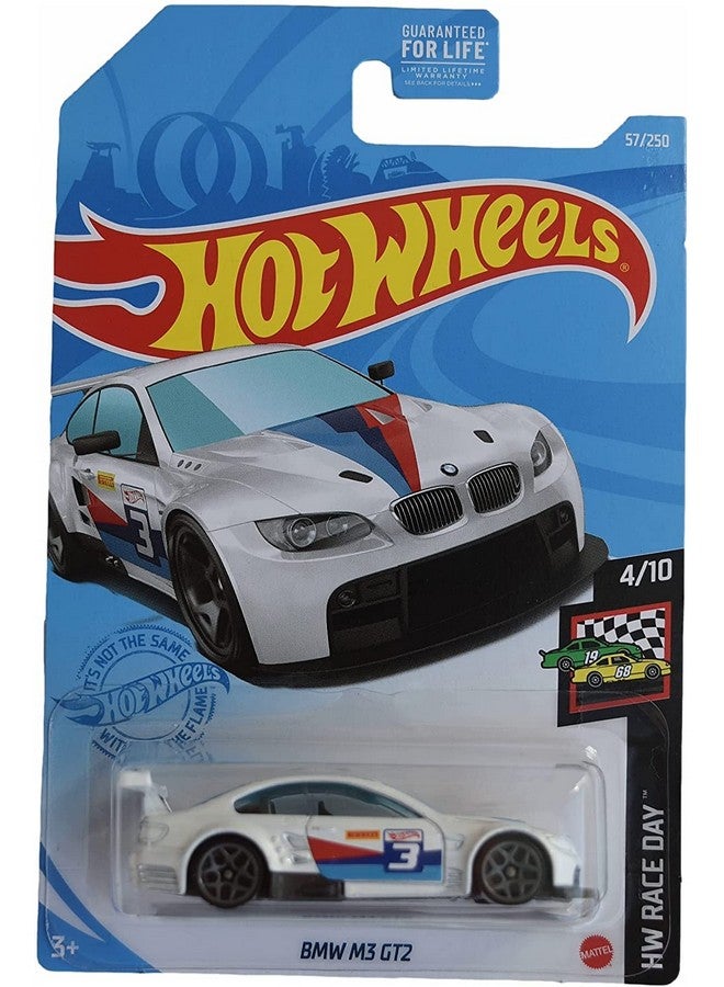 Diecast Hotwheels Bmws M3 Gt2 Race Day 4/10 [أبيض] 57/250 - Image 1