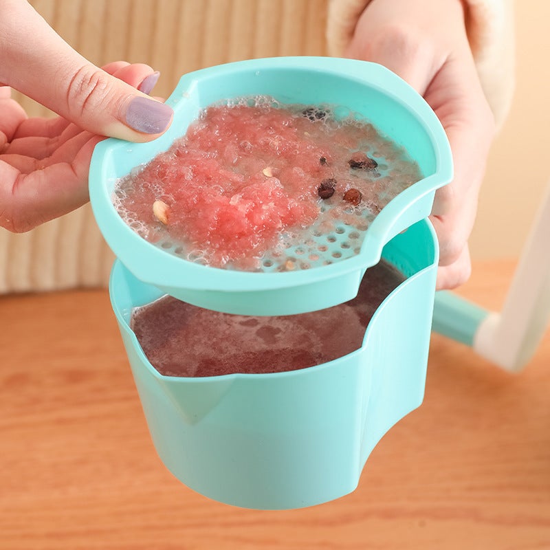 Household Kitchen Hand-Crank Juicer - Compact Portable Food Processor, Mini Juice Maker - Image 3