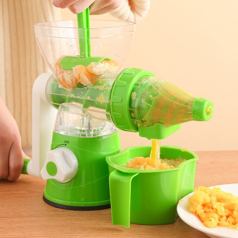 Household Kitchen Hand-Crank Juicer - Compact Portable Food Processor, Mini Juice Maker - Image 5
