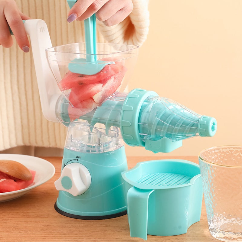 Household Kitchen Hand-Crank Juicer - Compact Portable Food Processor, Mini Juice Maker - Image 1