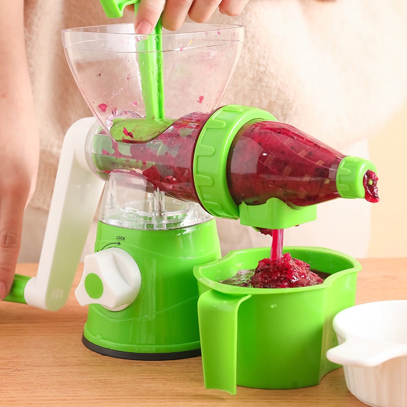 Household Kitchen Hand-Crank Juicer - Compact Portable Food Processor, Mini Juice Maker - Image 4