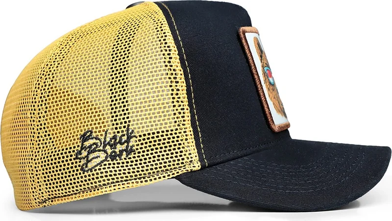 Black Börk Navy Blue-Yellow Hat