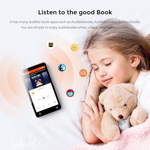 Innioasis MP3 Player with Bluetooth and WiFi, 160GB MP3 Player with Spotify for Kids, 4" Touch Screen Android MP3 MP4 Player with Pandora,Amazon Music,Audible,Libby,Audiobooks(White) - Image 3