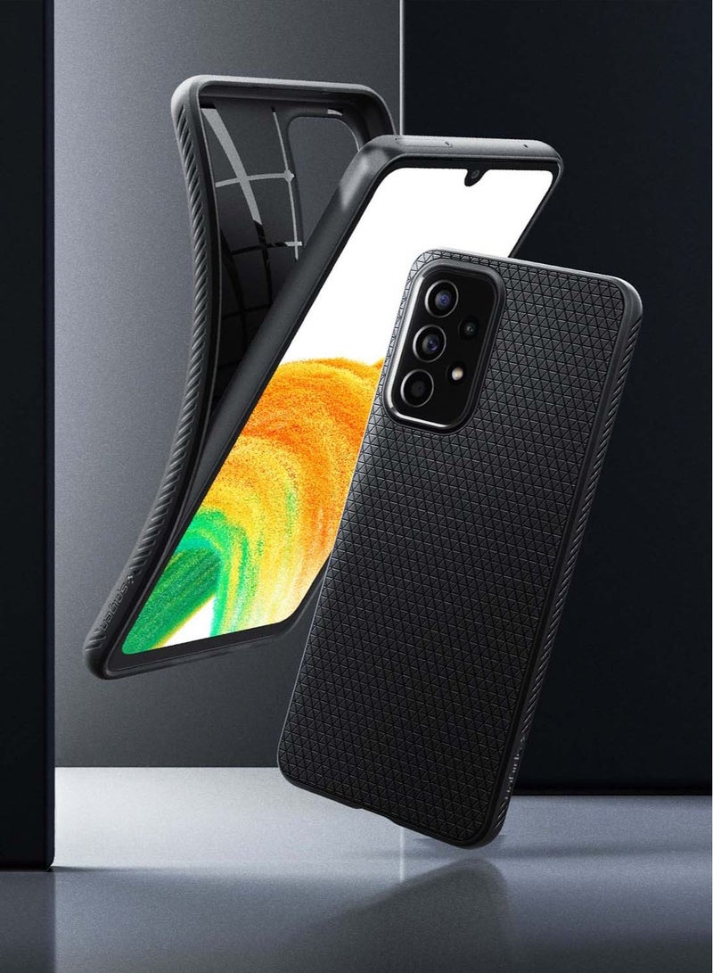 Spigen Liquid Air Case Cover for Samsung Galaxy A33 5G (2022) - Matte Black - Image 2