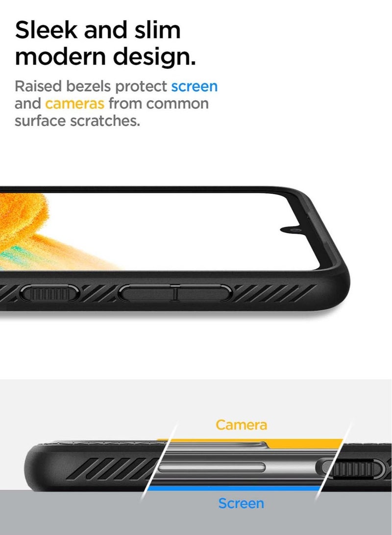 Spigen Liquid Air Case Cover for Samsung Galaxy A33 5G (2022) - Matte Black - Image 3
