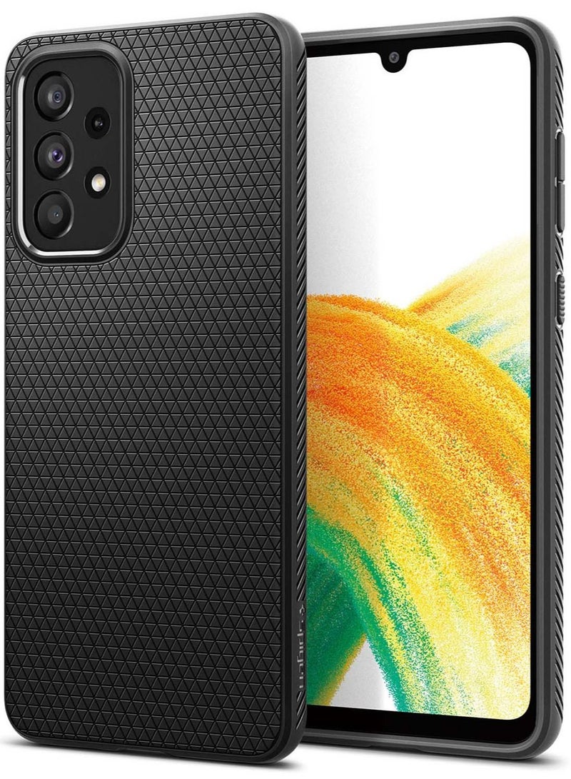 Spigen Liquid Air Case Cover for Samsung Galaxy A33 5G (2022) - Matte Black - Image 1
