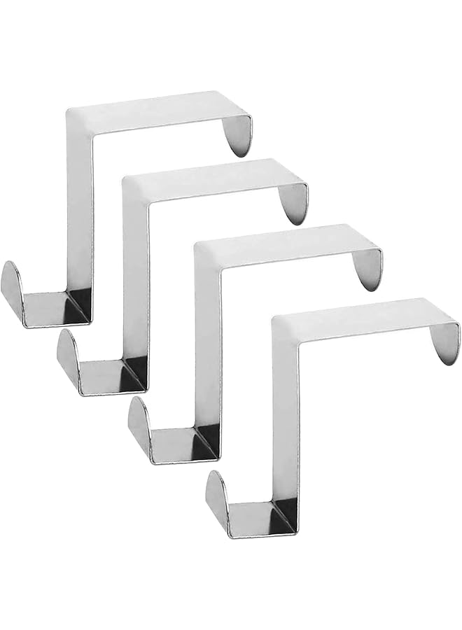 PROMASS promass Door Hooks,Bathroom Hooks,Towel Door Hooks,Bedroom Coat Hooks,Kitchen Storage Hooks,Help Keep the Room Tidy and Save Space(4 PCS)  - Image 1
