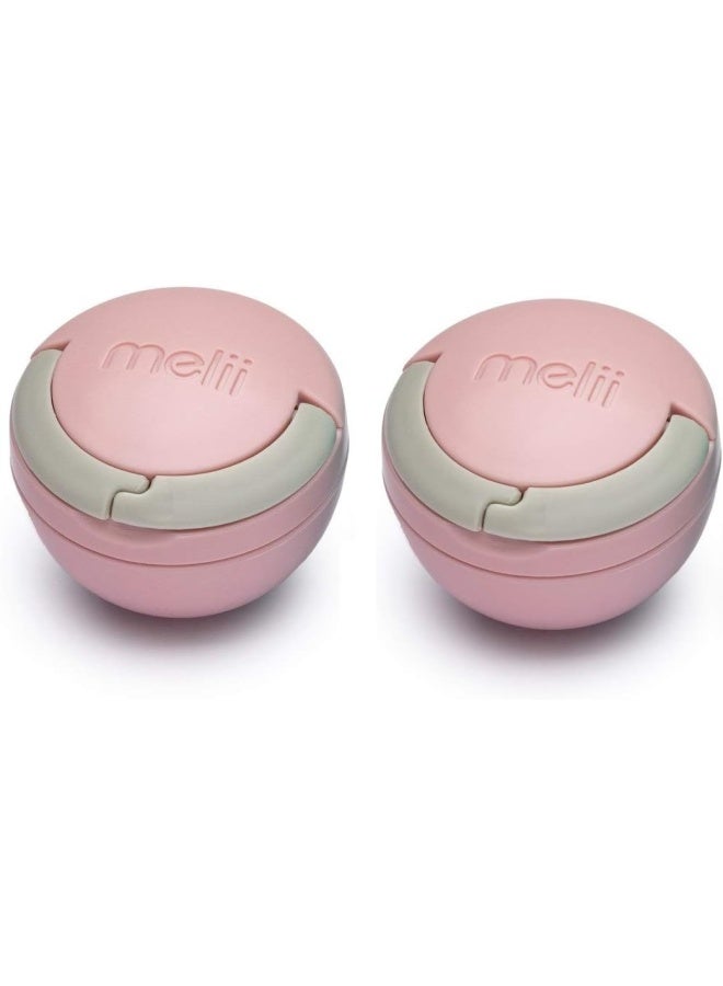 melii عبوة من قطعتين لهاية - وردي ورمادي - Image 1